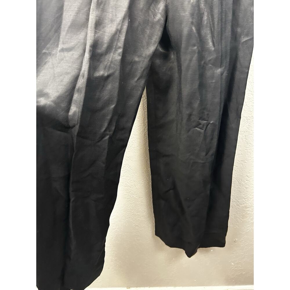 SANDRO Tenerife Jumpsuit EU 36 US 4 Short Sleeve Pleated V Neck Black - Picture 16 of 16
